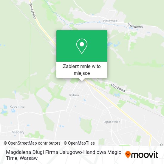 Mapa Magdalena Długi Firma Usługowo-Handlowa Magic Time