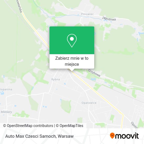 Mapa Auto Max Czesci Samoch