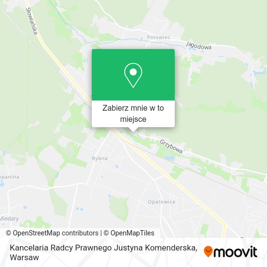 Mapa Kancelaria Radcy Prawnego Justyna Komenderska