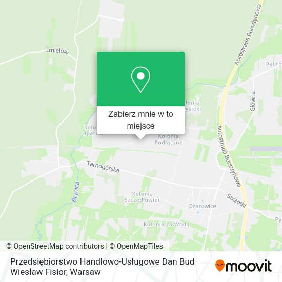 Mapa Przedsiębiorstwo Handlowo-Usługowe Dan Bud Wiesław Fisior