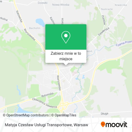 Mapa Matyja Czesław Usługi Transportowe