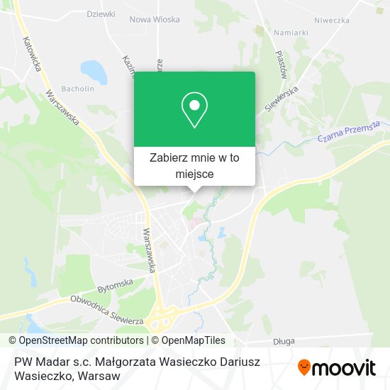 Mapa PW Madar s.c. Małgorzata Wasieczko Dariusz Wasieczko