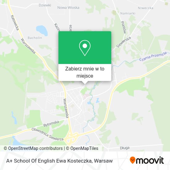 Mapa A+ School Of English Ewa Kosteczka