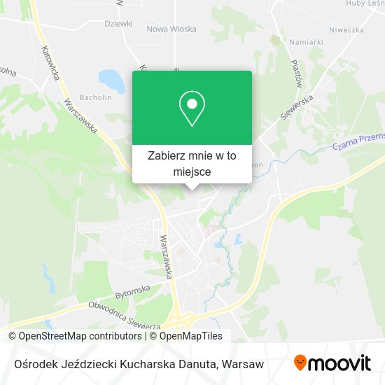 Mapa Ośrodek Jeździecki Kucharska Danuta