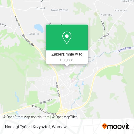 Mapa Noclegi Tyński Krzysztof