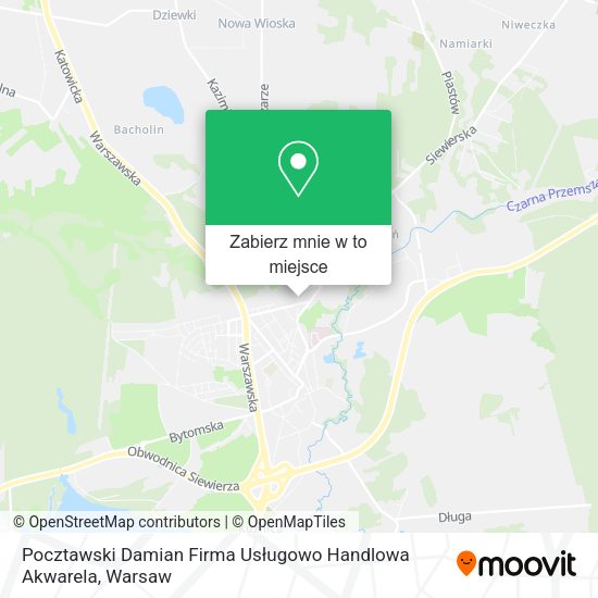 Mapa Pocztawski Damian Firma Usługowo Handlowa Akwarela