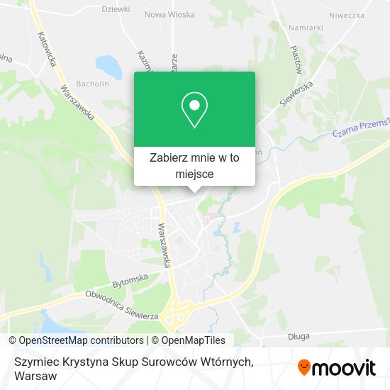 Mapa Szymiec Krystyna Skup Surowców Wtórnych