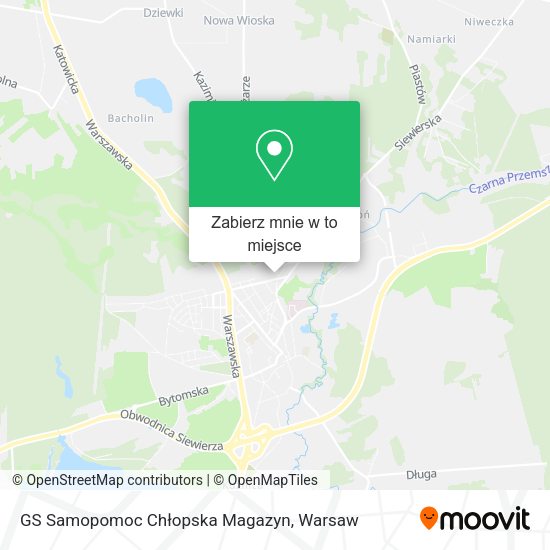 Mapa GS Samopomoc Chłopska Magazyn