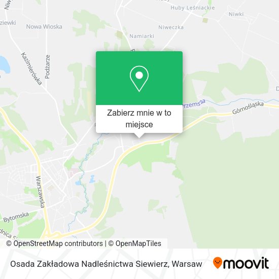 Mapa Osada Zakładowa Nadleśnictwa Siewierz