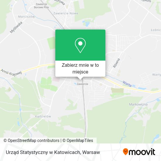 Mapa Urząd Statystyczny w Katowicach