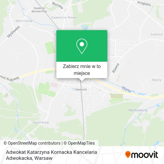 Mapa Adwokat Katarzyna Kornacka Kancelaria Adwokacka