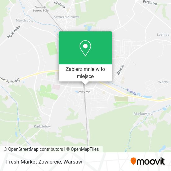 Mapa Fresh Market Zawiercie