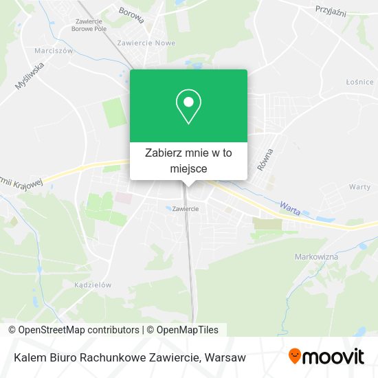 Mapa Kalem Biuro Rachunkowe Zawiercie