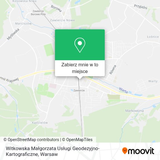 Mapa Witkowska Małgorzata Usługi Geodezyjno-Kartograficzne