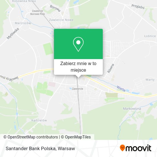 Mapa Santander Bank Polska