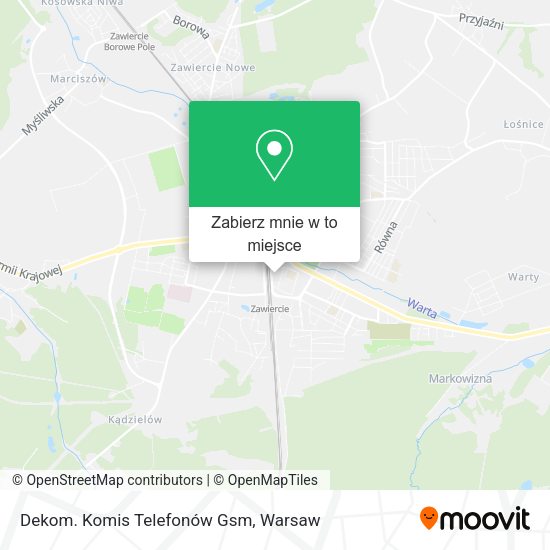 Mapa Dekom. Komis Telefonów Gsm