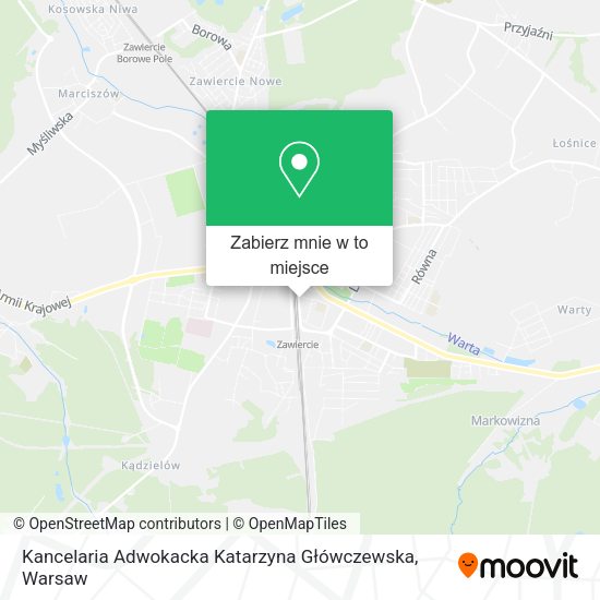 Mapa Kancelaria Adwokacka Katarzyna Główczewska