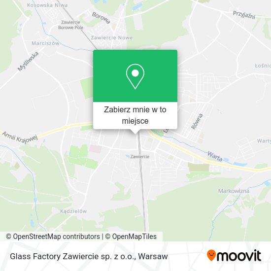 Mapa Glass Factory Zawiercie sp. z o.o.