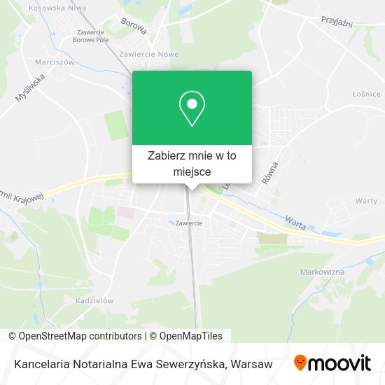 Mapa Kancelaria Notarialna Ewa Sewerzyńska