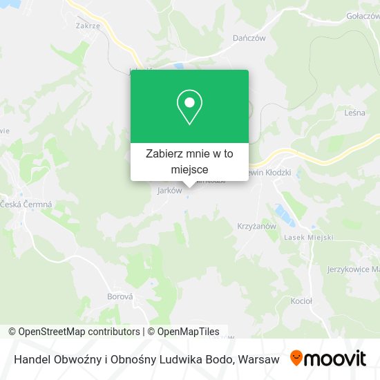 Mapa Handel Obwoźny i Obnośny Ludwika Bodo