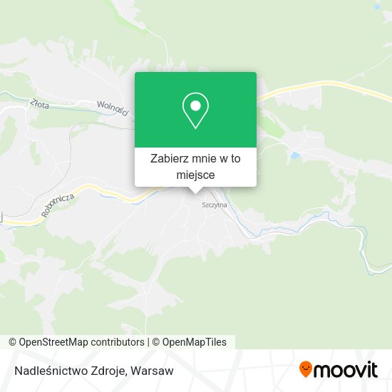 Mapa Nadleśnictwo Zdroje