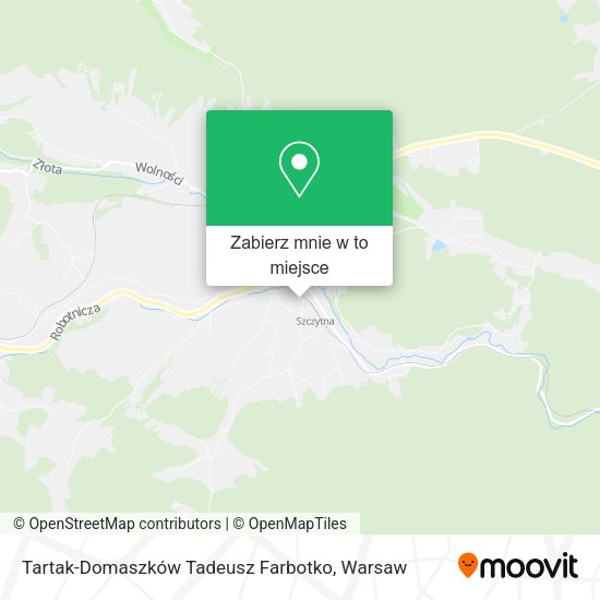 Mapa Tartak-Domaszków Tadeusz Farbotko