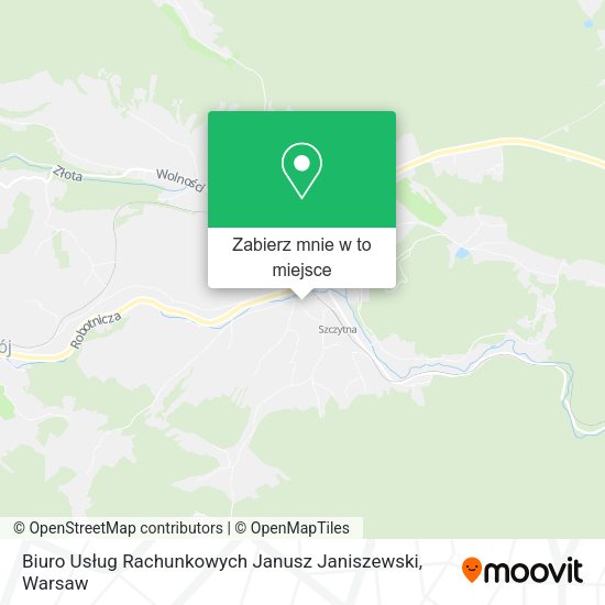 Mapa Biuro Usług Rachunkowych Janusz Janiszewski