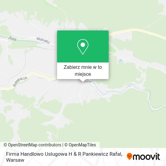 Mapa Firma Handlowo Uslugowa H & R Pankiewicz Rafal