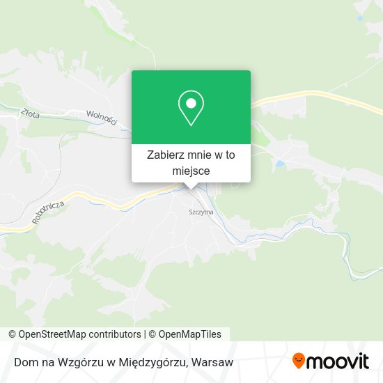 Mapa Dom na Wzgórzu w Międzygórzu