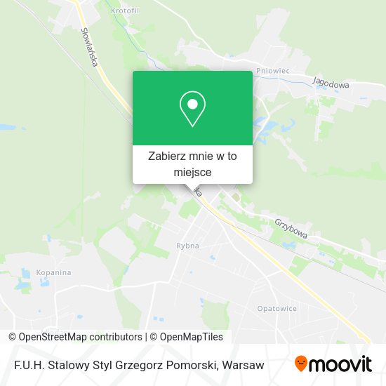 Mapa F.U.H. Stalowy Styl Grzegorz Pomorski