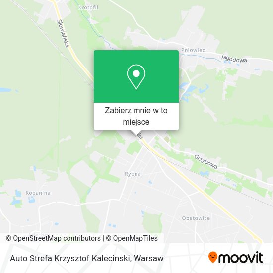 Mapa Auto Strefa Krzysztof Kalecinski