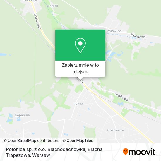 Mapa Polonica sp. z o.o. Blachodachówka, Blacha Trapezowa