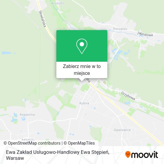 Mapa Ewa Zakład Usługowo-Handlowy Ewa Stępień