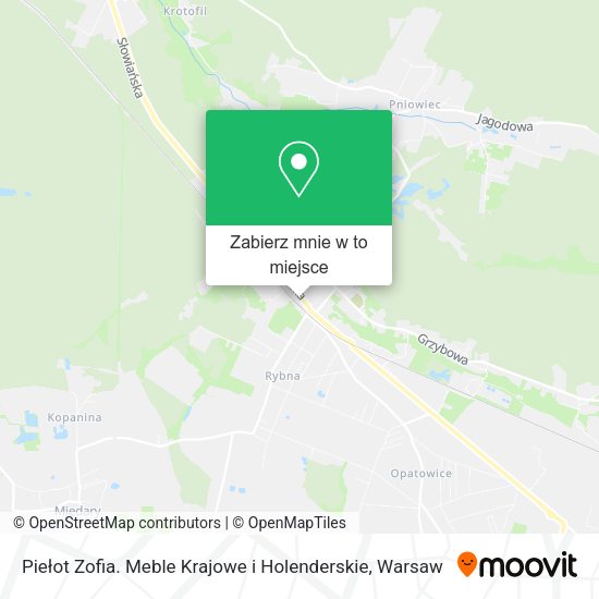 Mapa Piełot Zofia. Meble Krajowe i Holenderskie