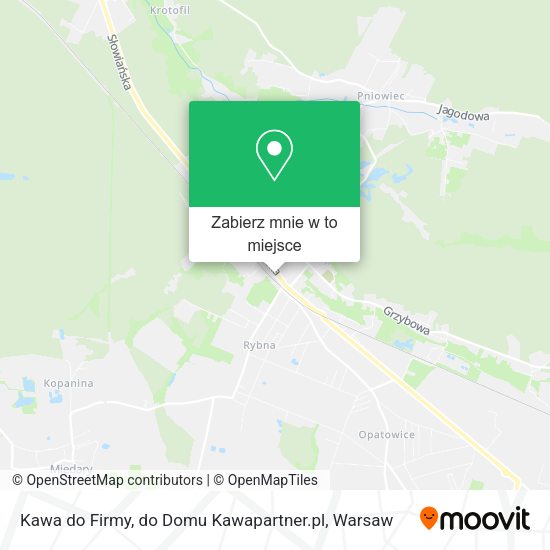 Mapa Kawa do Firmy, do Domu Kawapartner.pl