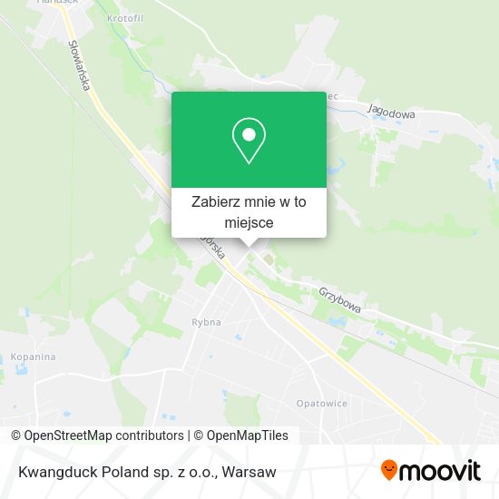 Mapa Kwangduck Poland sp. z o.o.