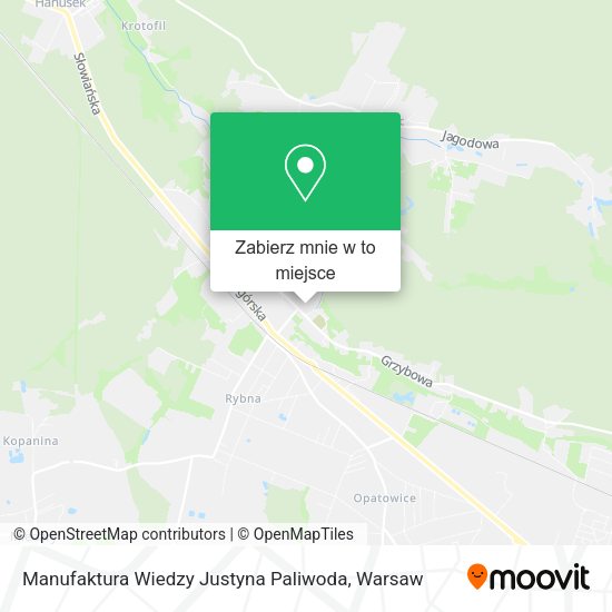 Mapa Manufaktura Wiedzy Justyna Paliwoda