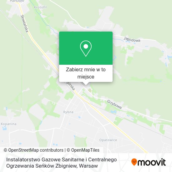 Mapa Instalatorstwo Gazowe Sanitarne i Centralnego Ogrzewania Seńków Zbigniew