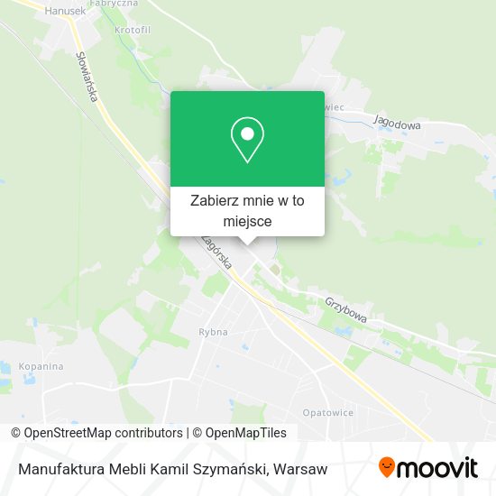 Mapa Manufaktura Mebli Kamil Szymański