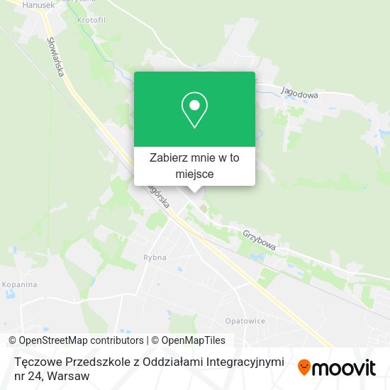 Mapa Tęczowe Przedszkole z Oddziałami Integracyjnymi nr 24