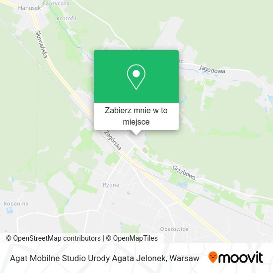 Mapa Agat Mobilne Studio Urody Agata Jelonek