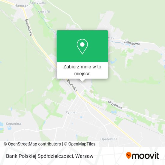 Mapa Bank Polskiej Spółdzielczości