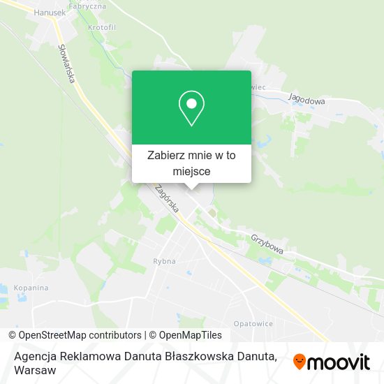 Mapa Agencja Reklamowa Danuta Błaszkowska Danuta