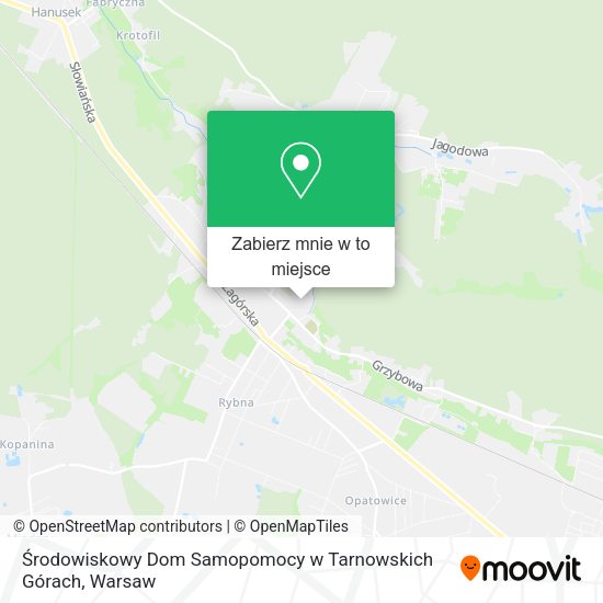 Mapa Środowiskowy Dom Samopomocy w Tarnowskich Górach