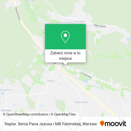 Mapa Najśw. Serca Pana Jezusa i MB Fatimskiej