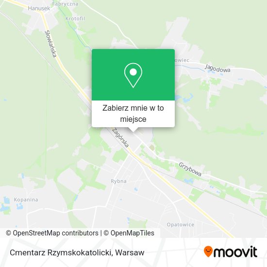 Mapa Cmentarz Rzymskokatolicki