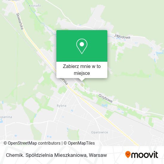 Mapa Chemik. Spółdzielnia Mieszkaniowa