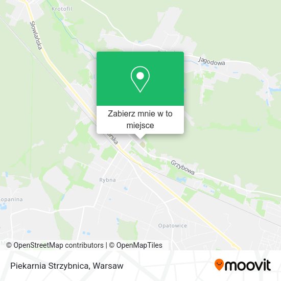 Mapa Piekarnia Strzybnica