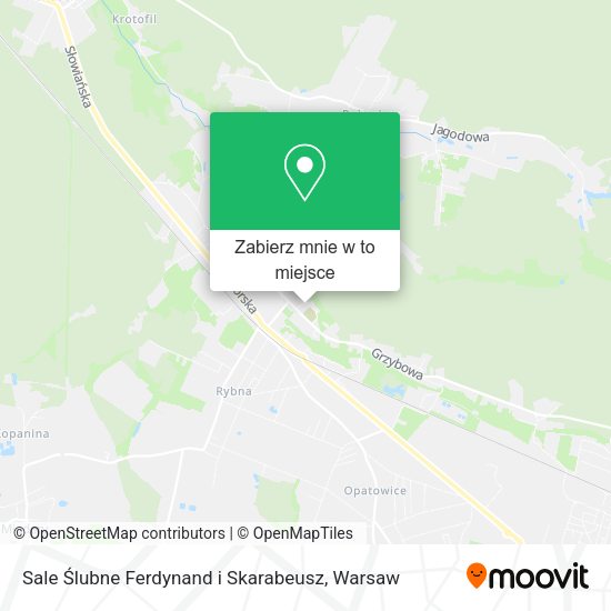 Mapa Sale Ślubne Ferdynand i Skarabeusz