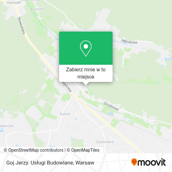 Mapa Goj Jerzy. Usługi Budowlane